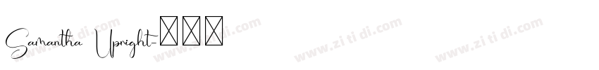 Samantha Upright字体转换